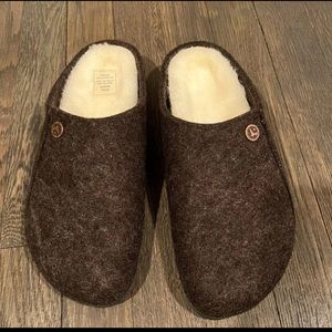 New Birkenstock Dark Brown Zermatt Clog Slippers